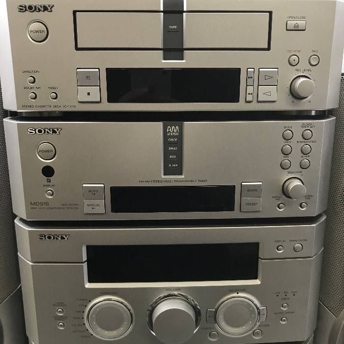 SONY ソニー MD CD システムコンポ TC-TX717 MDS-MS919 ST-MS919 TA-MS919 CDP-MS919 SS-MD919_画像3