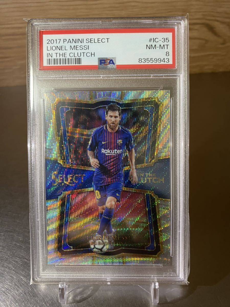 2017-18 Panini Select Soccer 【Lionel Messi】★メッシ★ In The Clutch psa 8_画像1