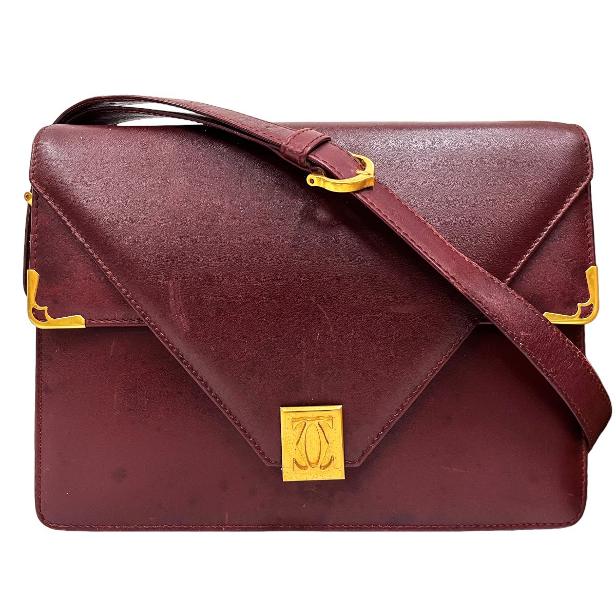 Cartier カルティエ マストライン ショルダーバッグ ボルドー Cartier カルティエ マストライン ショルダーバッグ ボルドー