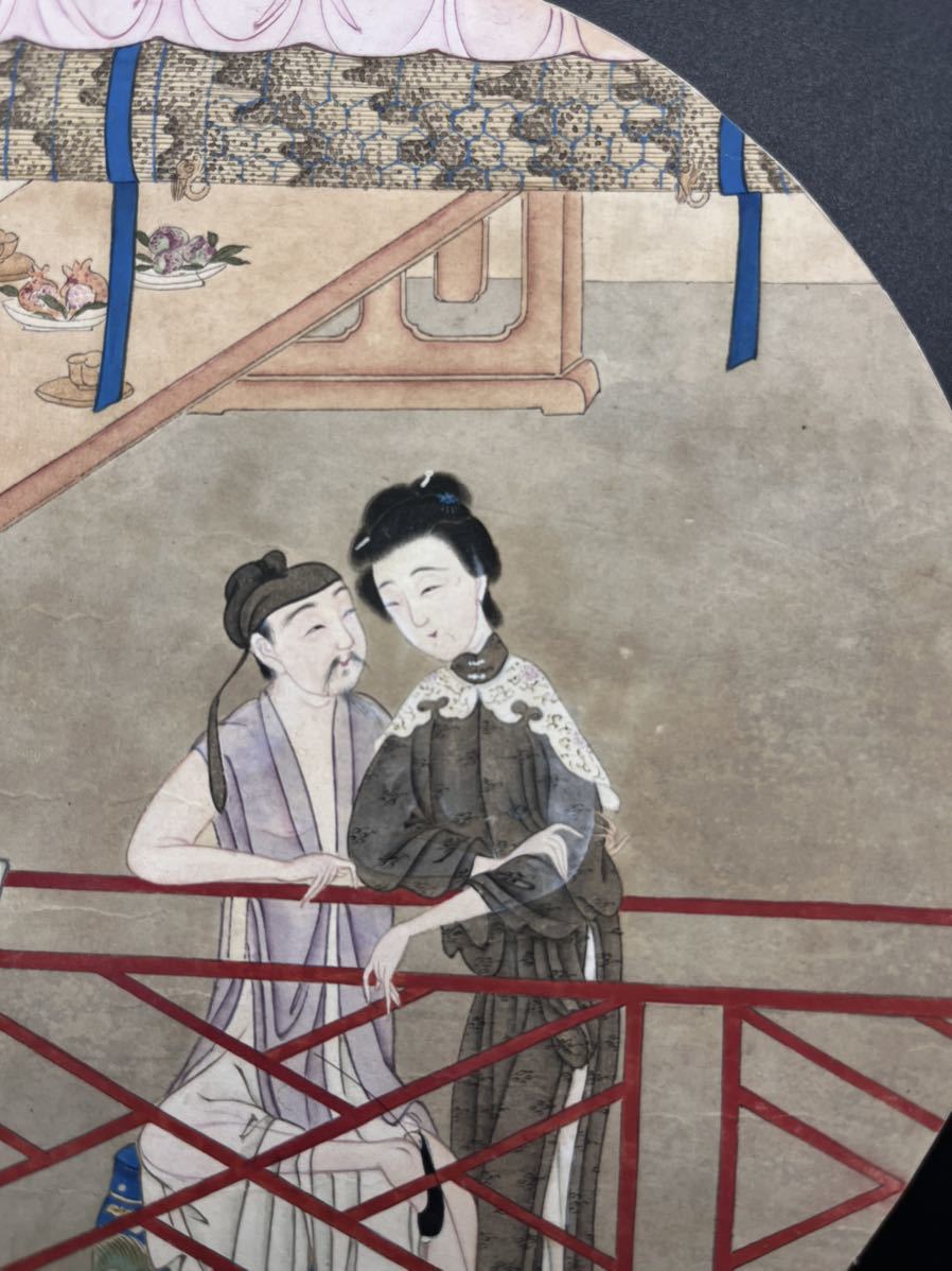 真作】2 中国清代春画子富画「蘇州春宮図」肉筆紙本唐美人掛軸 真作】2 中国清代春画子富画「蘇州春宮図」肉筆紙本唐美人掛軸