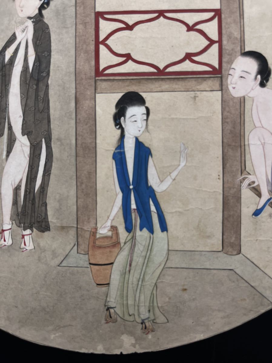 真作】4 中国清代春画 子富画「蘇州春宮図」肉筆 紙本 唐美人 真作】4 中国清代春画 子富画「蘇州春宮図」肉筆 紙本 唐美人