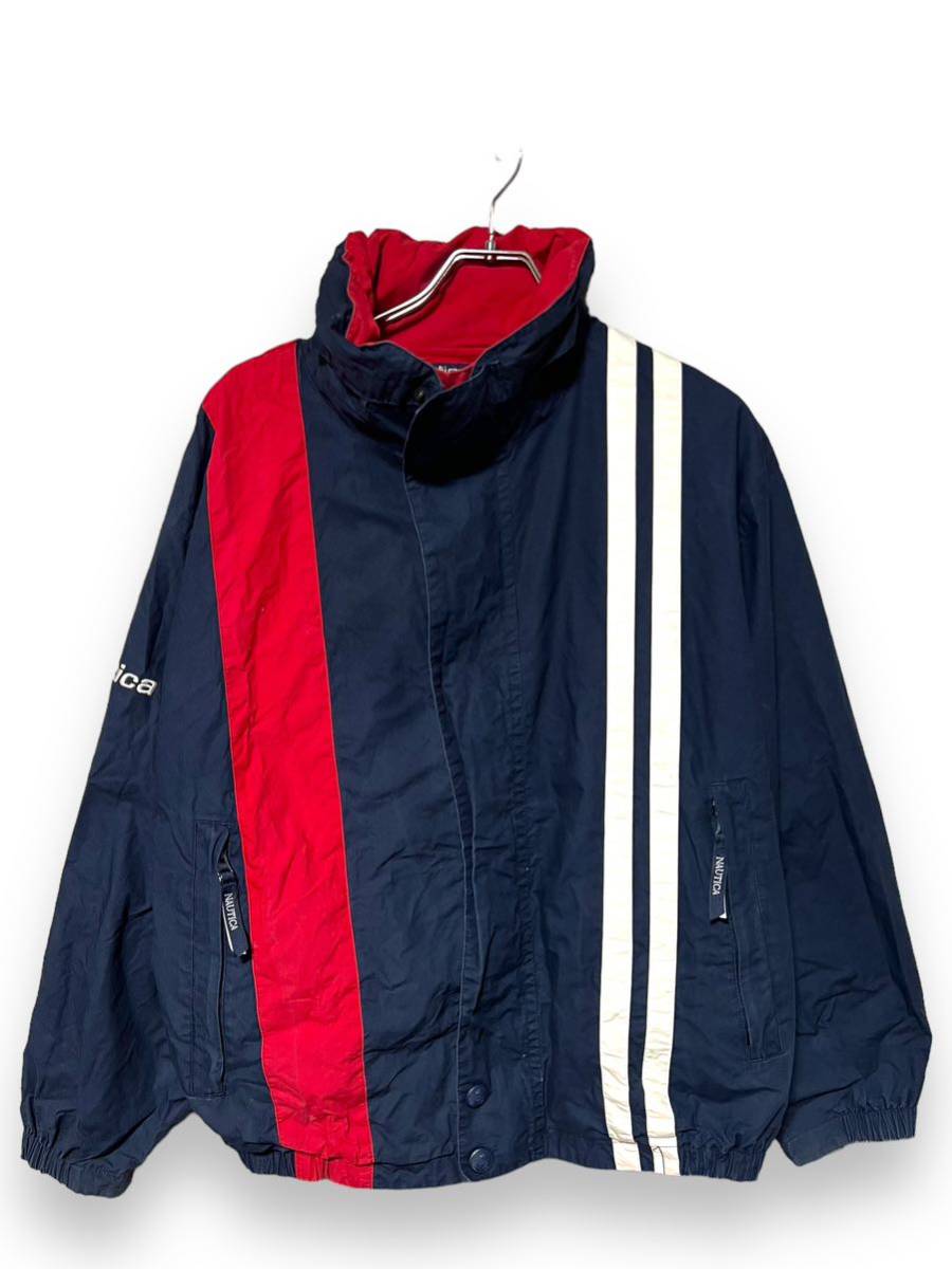 リバーシブル　セーリングジャケット　ヒップホップ　古着　90s Nautica