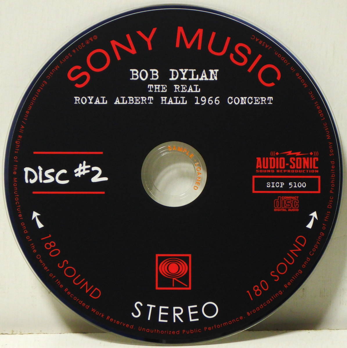 RARE ! 見本盤 ボブ ディラン リアル ロイヤル アルバート ホール PROMO ! BOB DYLAN THE REAL ROYAL ALBERT HALL 1966 CONCERT ! _画像5