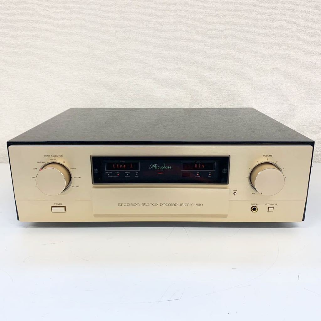 【O-2】 Accuphase C-2810 コントロールアンプ プリアンプ アキュフェーズ 中古 音出し確認済み 動作良好！ 1148-208_画像1