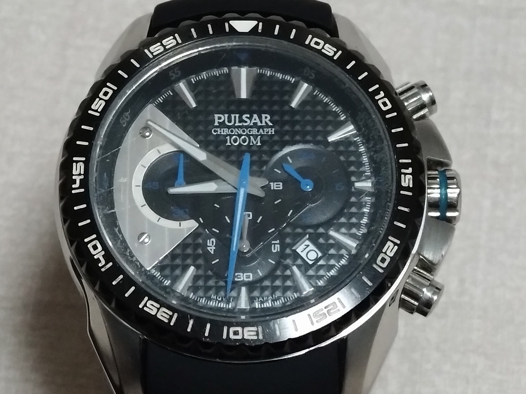 SEIKO★PULSAR 100M VD53-X076 メンズ腕時計_画像1