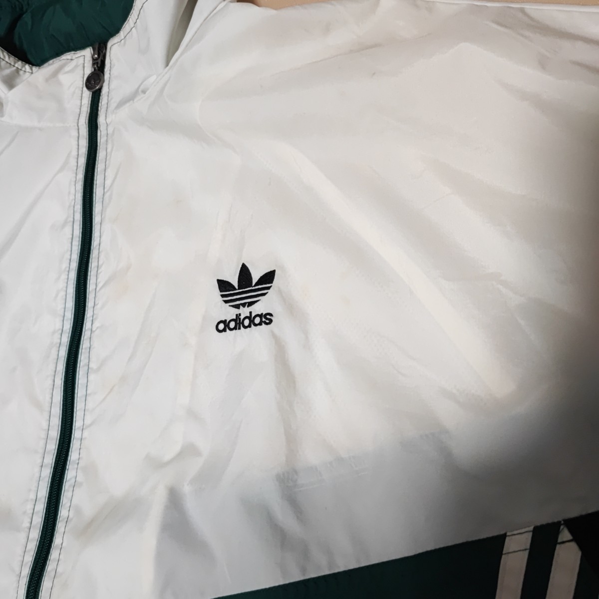 adidas ナイロンジャケット　キングヌー　常田大希着用　ジャージ　色違い　90s トラックジャケット ヴィンテージ ビンテージ グリーン_画像8