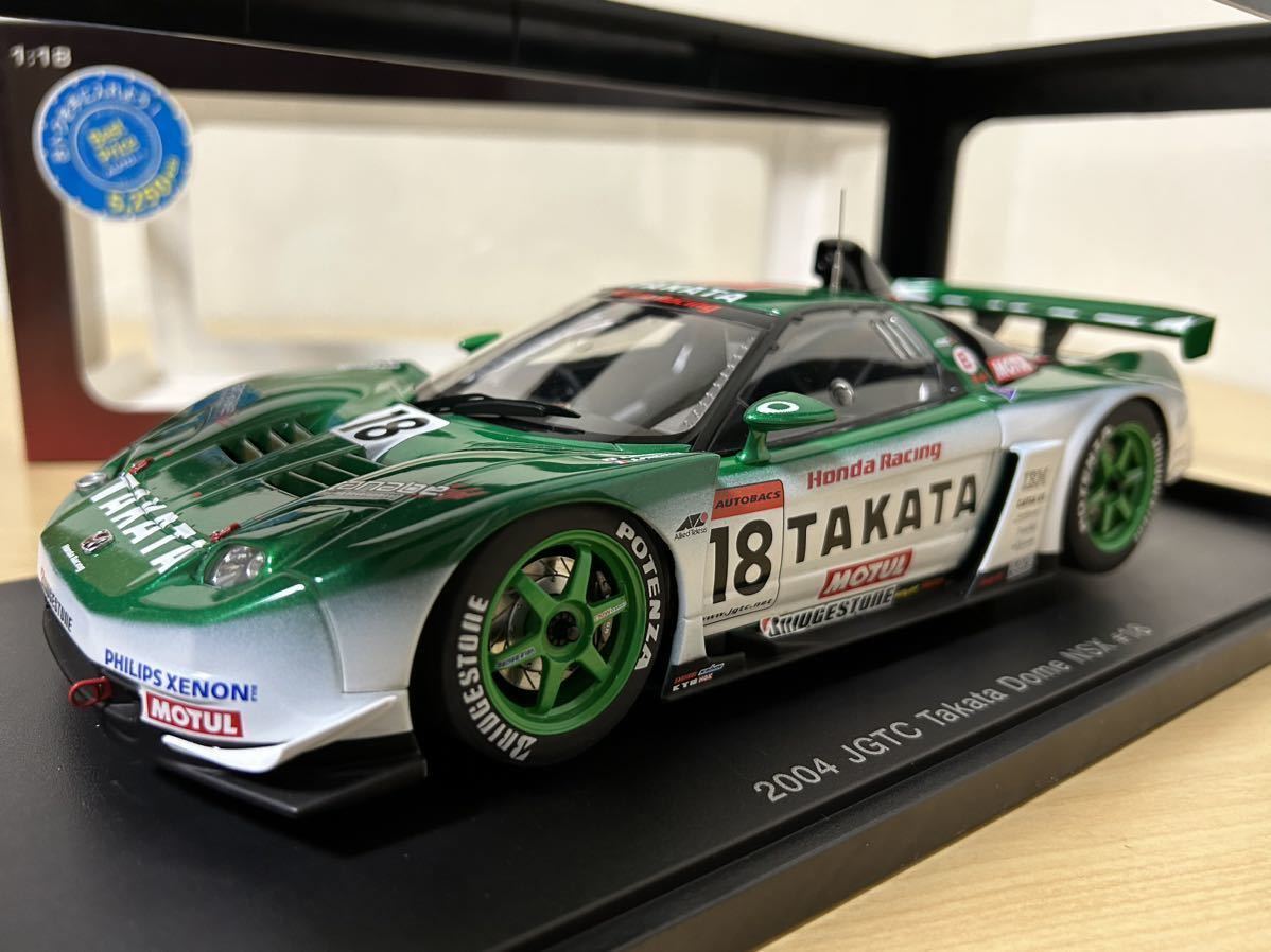 レーシングカー 1/18 Honda NSX 2004 JGTC TAKATA Dome レーシングカー 1/18 Honda NSX 2004 JGTC TAKATA Dome