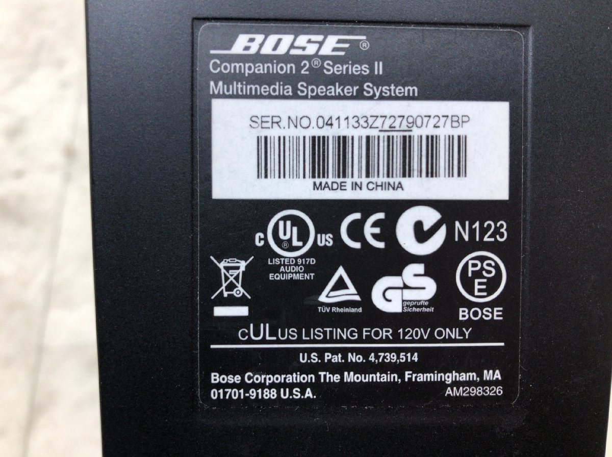 BOSE ボーズ Companion2 SeriesII マルチメディア スピーカー●E122A455_画像8