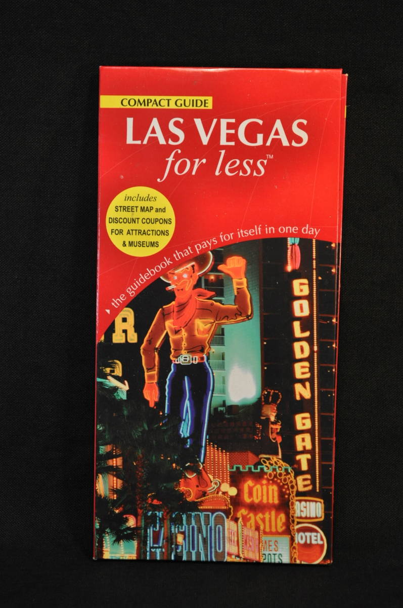 未読　購入時の状態　アメリカ　ネバダ州　ラスベガス　地図　LAS VEGAS for LESS_画像1