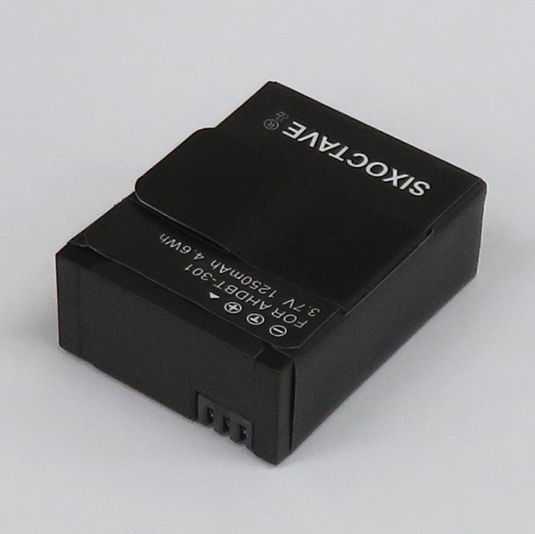 AHDBT-301　GoPro　互換バッテリー　1個　純正充電器でも充電可能 HERO3 HERO3+ 対応　AHDBT-302 AHDBT-201_画像3