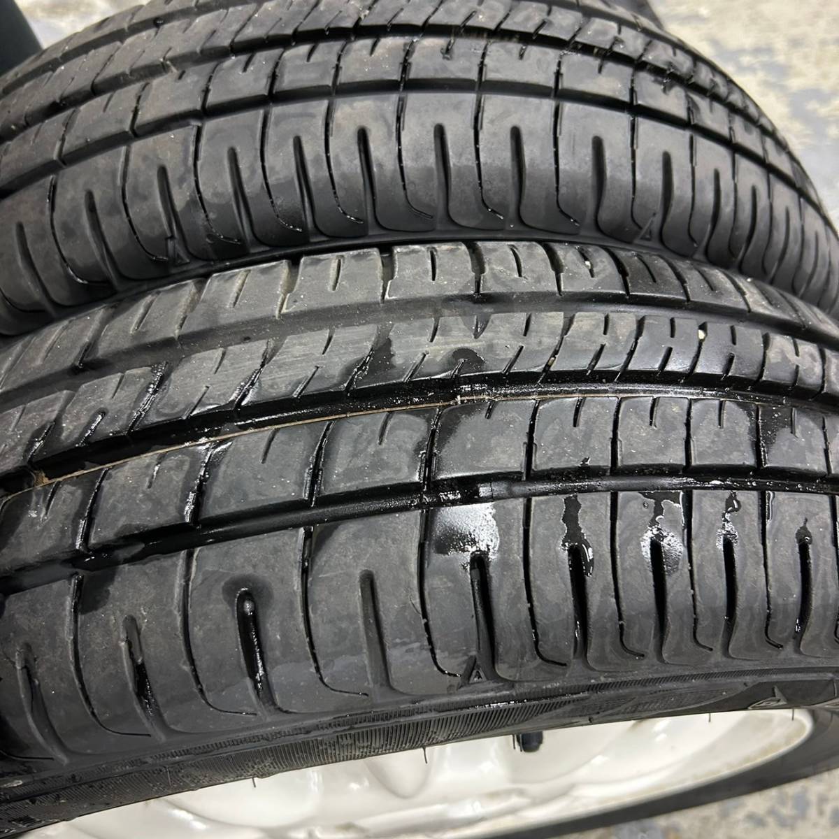 4穴■スズキ純正 2020年製 ダンロップ ENASAVE EC204 155/65R13 4本■122602R_画像7