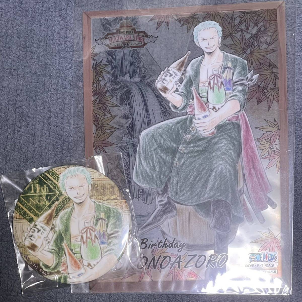 【未開封品/希少】缶バッジ 麦わらストア ワンピースタワー バースデー バースデイ 東京タワー 缶バッチ イラストシート ゾロ ラスト1