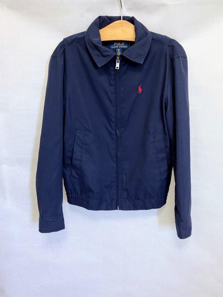 【送料込】【男の子用】POLO RALPH LAUREN ポロラルフローレン ジャケット 140cm S/P(8) ネイビー×レッド 裏地あり 長袖 s3406144_画像1