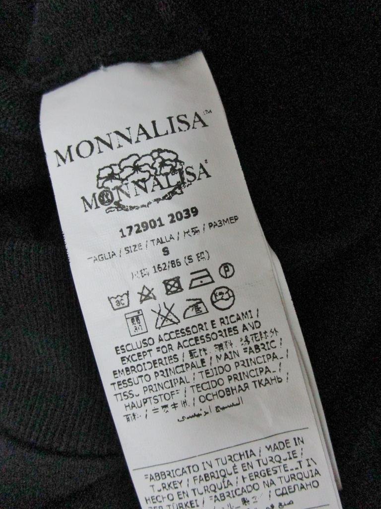 【送料込】MONNALISA　モナリザ　ワンピース　ブラック　160cm/n470931_画像10