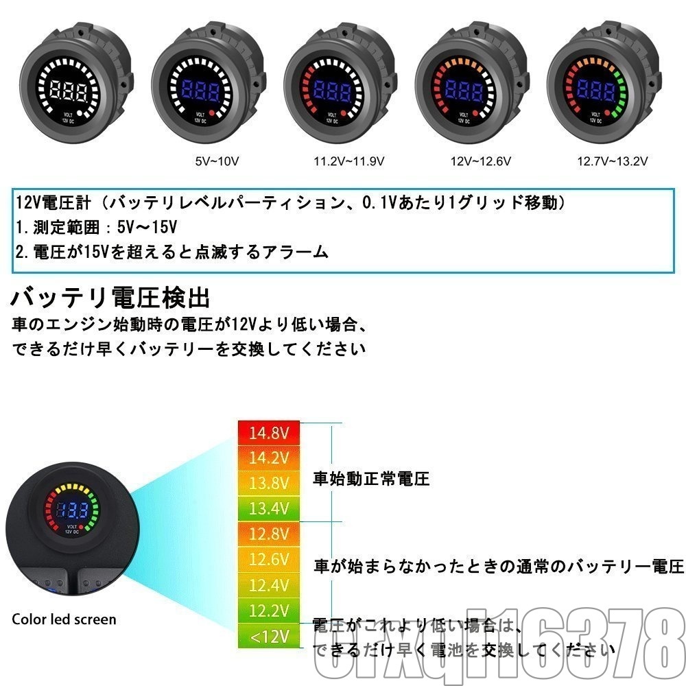 特価◎BlueFire アップグレード版 ! DC 12V/24V マリン ボート キャラバン LED回路 防水スイッチパネル 5pin On/Offスイッチの画像5