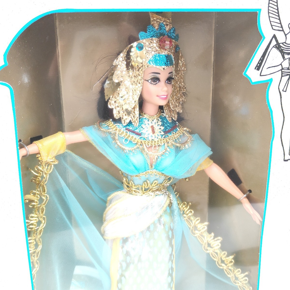 ★未使用★ 111 Barbie バービー エジプト Egyptian Queen 人形 ドール マテル MATTEL 女王 王妃 クレオパトラ 民族衣装 オリエンタル SC_画像2