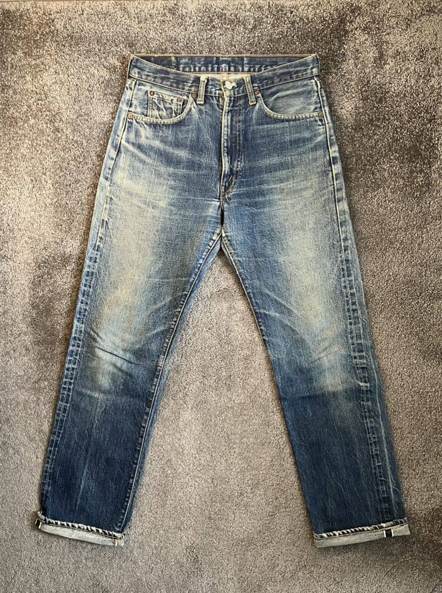 W32】60s LEVIS 502 0117 BIGE デニムパンツ ヴィンテージ リーバイス