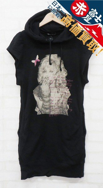 7T8034/ヒステリックグラマー ガールプリント ノースリーブパーカー HYSTERIC GLAMOUR_1