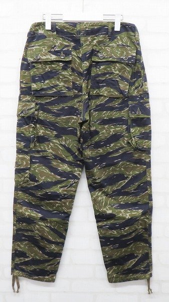 3P4916/未使用品 FREEWHEELERS JUNGLE FATIGUES 1522026 フリーホイーラーズ ジャングルファティーグ タイガーカモ ミリタリーカーゴパンツ_画像3