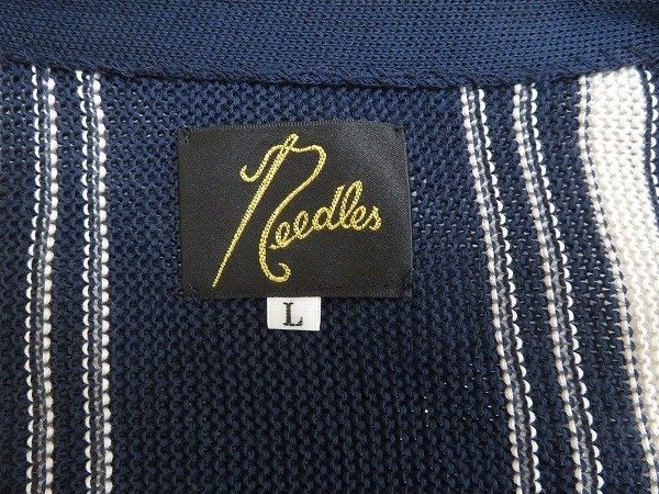 7T8080/Needles stripe knitted cardigan Needles 