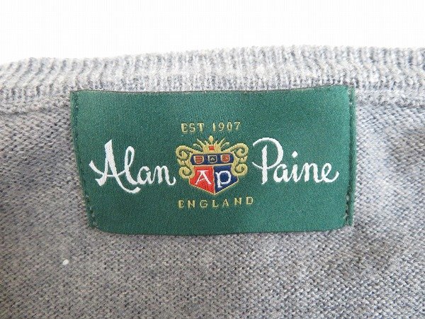 7T8195/ALAN PAINE ウールクルーネックニット アランペイン セーター_画像4
