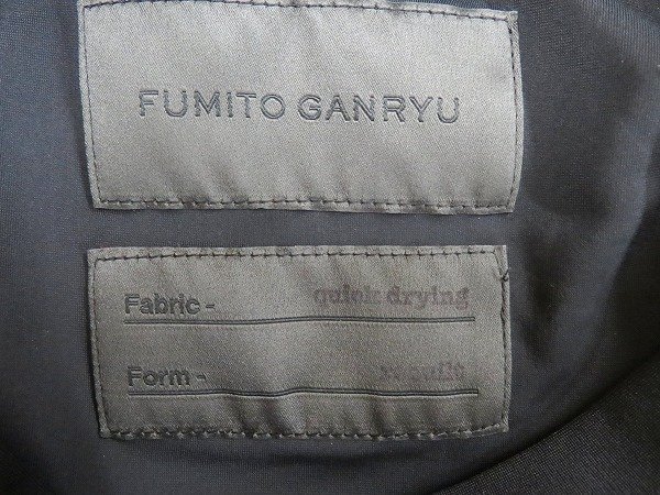 7T8361【クリックポスト対応】FUMITO GANRYU QUICK DRYING REBUILT T-SHIRT Fu1-Cu-11 フミトガンリュウ 半袖Tシャツ_画像4