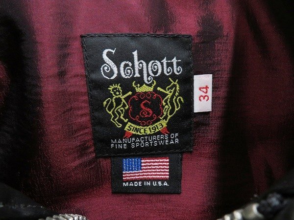 3J3139/Schott 641XX レザーシングルライダース ショット_画像4