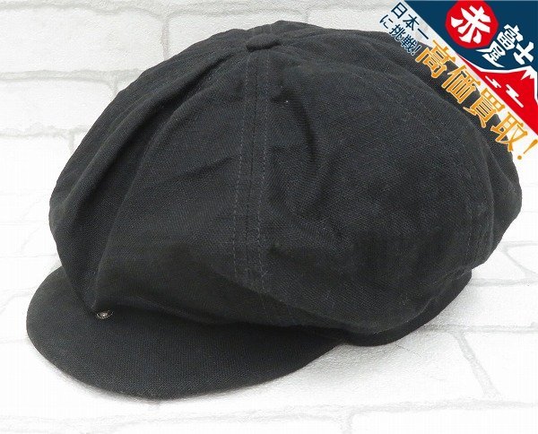 1H6670/WARP&WOOF Pioneer Tailoring Sports Cap ワープ＆ウーフ リネンキャスケット_画像1