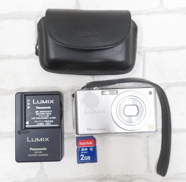 2A6944/Panasonic LUMIX コンパクトデジタルカメラ DMC-FX37 パナソニック ルミックス 専用ケース SDカード 充電器セット_画像2