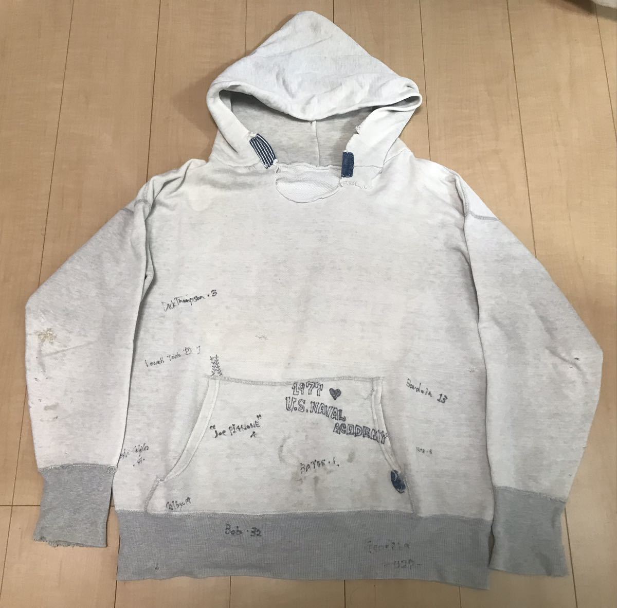 50s 60s vintage 2トーン パーカー メモリアル ボロ フーディ ビンテージ champion akom spruce 古着 ビッグサイズ_画像1