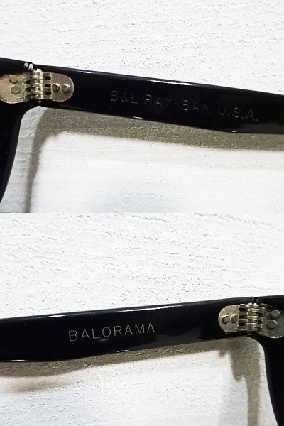 廃盤 良品 B&L レイバン 黒 BALORAMA バロラマ ボシュロム USA RAYBAN ビンテージ サングラス ダーティーハリー バイカー バイク/L2870_画像9