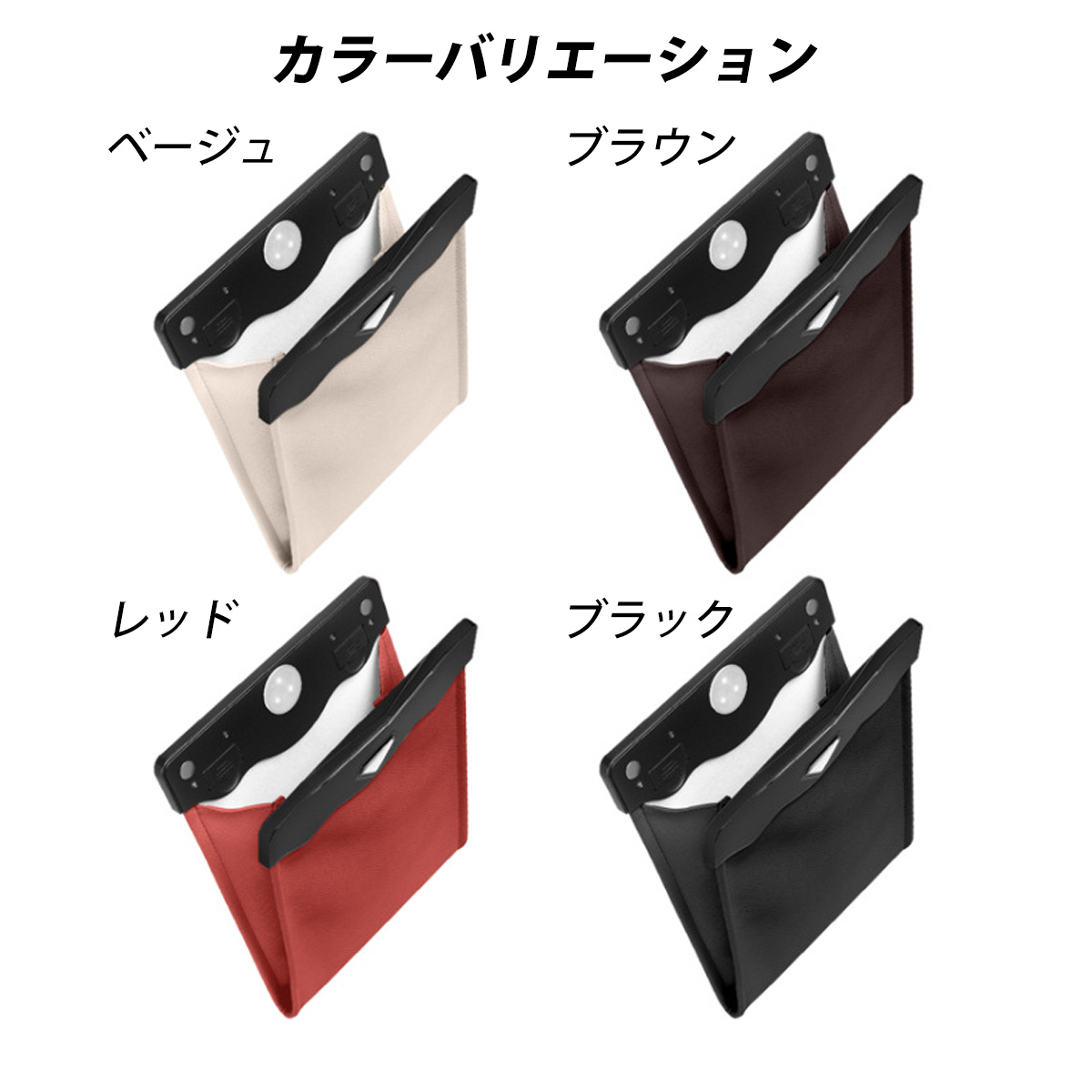 車用 ゴミ箱 マグネット 車内 ごみ箱 おしゃれ 収納 ドアポケット 折りたたみ 防水 簡単取付 薄型_画像2