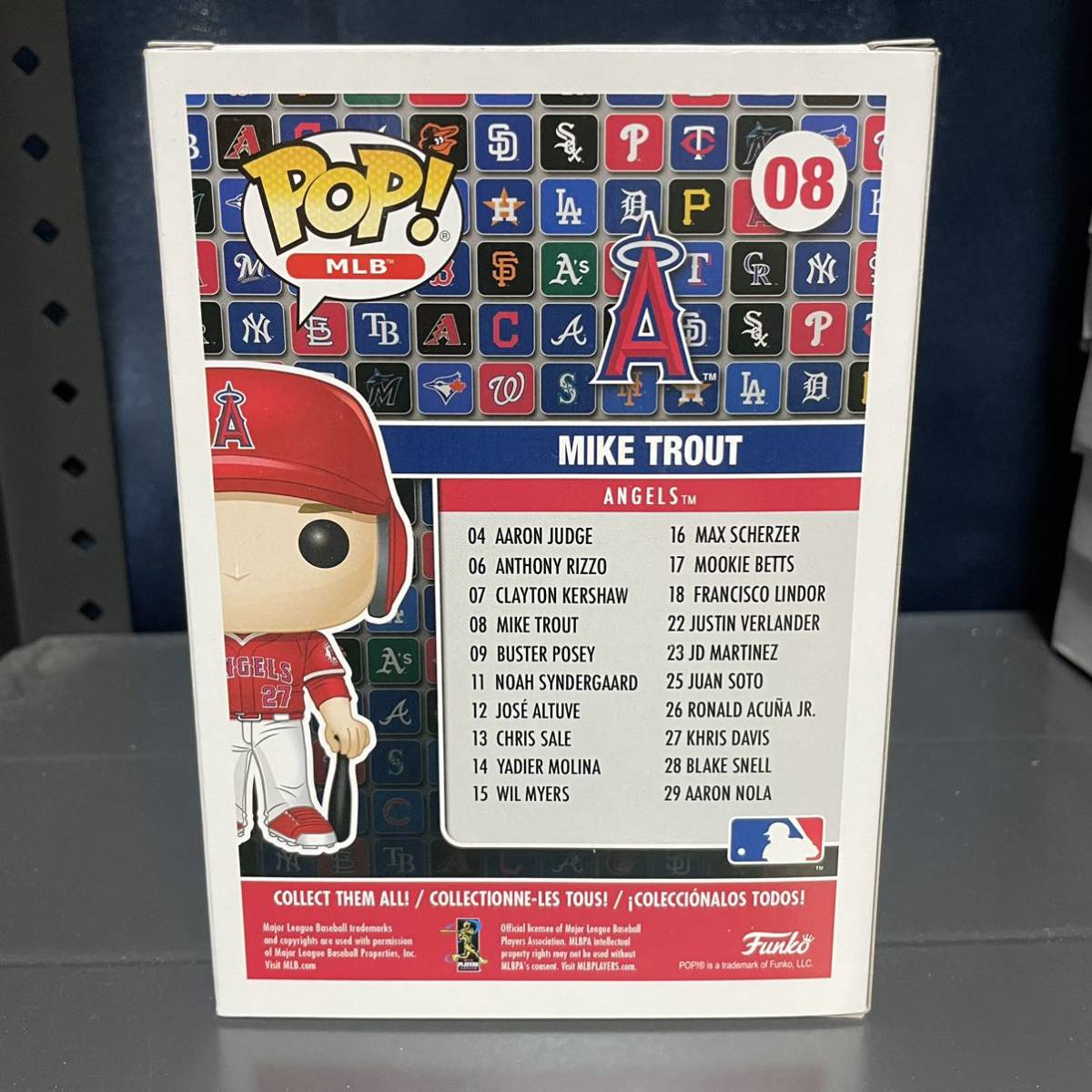 [ domestic not yet sale ] new goods Mike * trout Funko pop MLB New Jersy figure Mike Trout 08 Los Angeles enzerusLos Angeles Angels