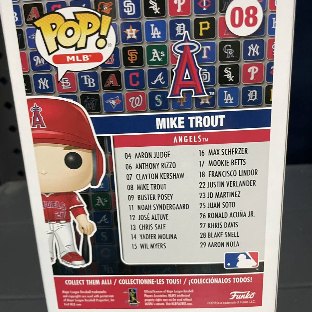 [ domestic not yet sale ] new goods Mike * trout Funko pop MLB New Jersy figure Mike Trout 08 Los Angeles enzerusLos Angeles Angels