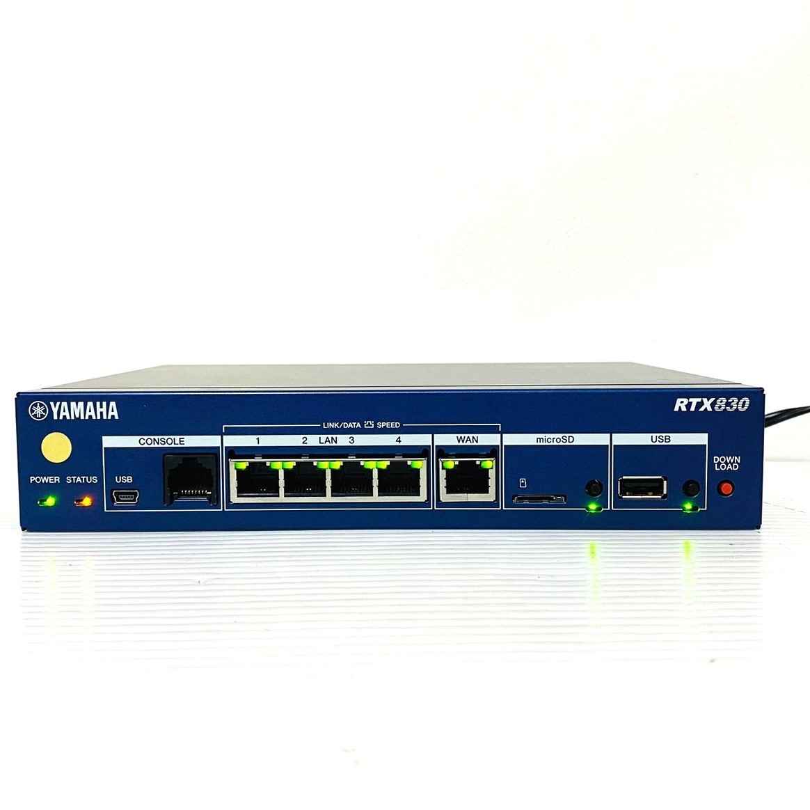 874【通電OK】YAMAHA RTX830 ギガアクセス VPN ルーター 小規模拠点向け マルチポイントトンネル LANマップ ネットワーク 通信 機器 ヤマハ_画像1