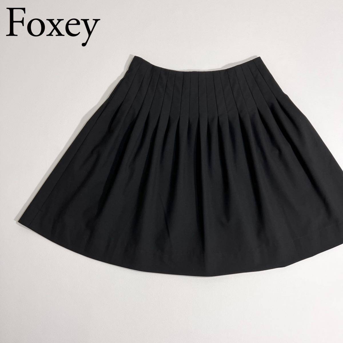 foxey new york リボンスカート ネイビー 40 - ひざ丈スカート
