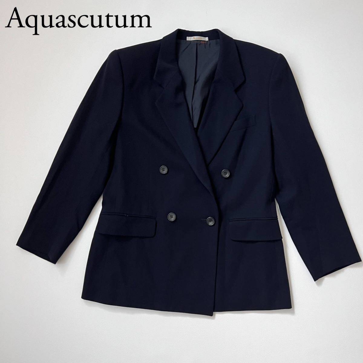 Aquascutum アクアスキュータム テーラードジャケット ダブルジャケット　アウター ブレザー　上着　フォーマル