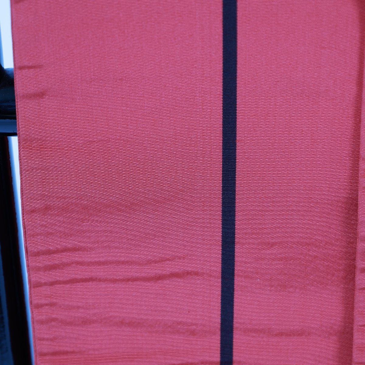 半巾帯　博多織り　赤　黒　献上柄　B361_画像4