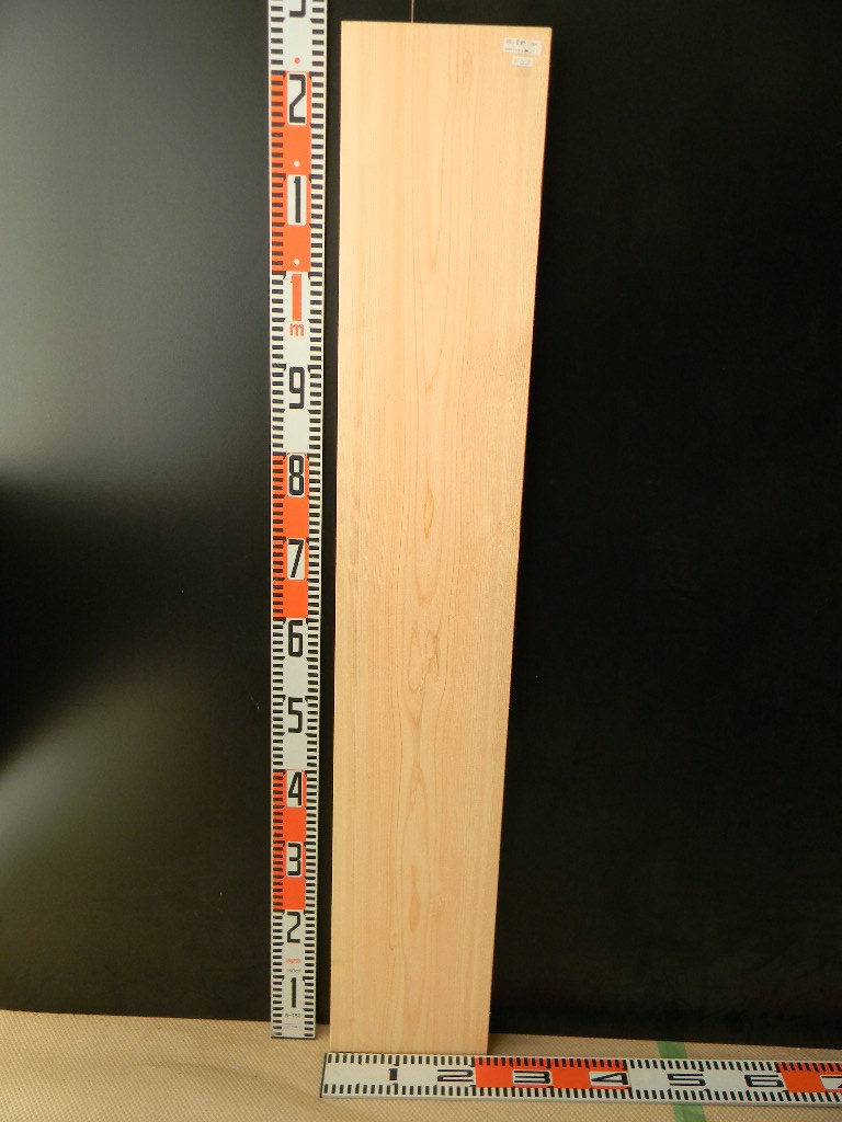 e3112123●124cm×21cm×2.8cm 長野檜☆無垢板１枚板 木材 板 DIY 板材 天板 棚板 テーブル 看板 花台など種類豊富！の画像1