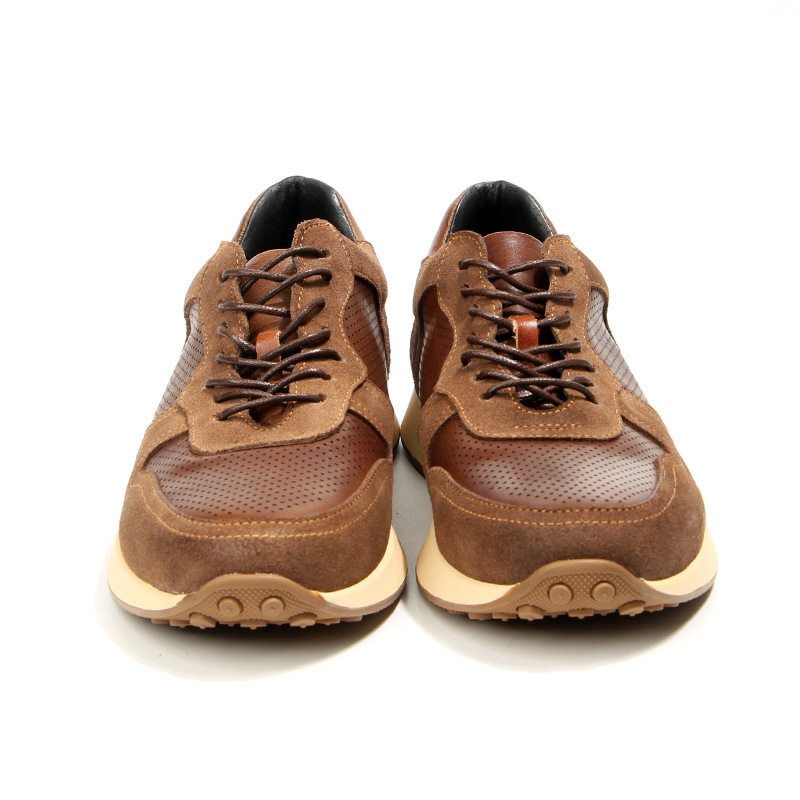  кожа натуральная кожа спортивные туфли хаки 26.5cm мужской обувь 210-2 шнур обувь джентльмен повседневная обувь 