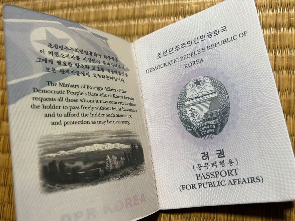 激レア　未使用　北朝鮮パスポート　スパイ映画撮影用　北朝鮮特殊部隊　特殊工作員　金正恩　朝鮮民主主義人民共和国旅券_画像2