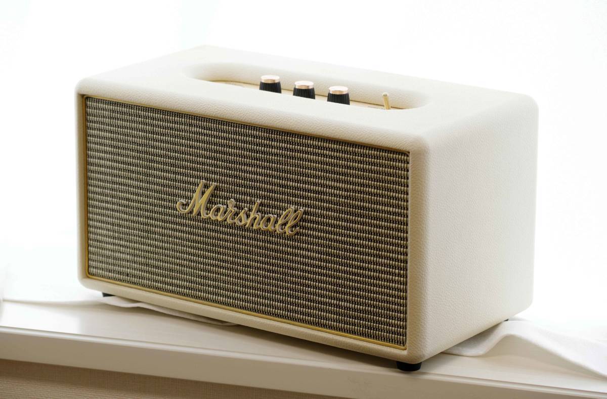 マーシャル スタンモア Bluetoothスピーカー 希少な初期型 光デジタル端子付 Marshall Stanmore/Cream ワンオーナー元箱付_画像1