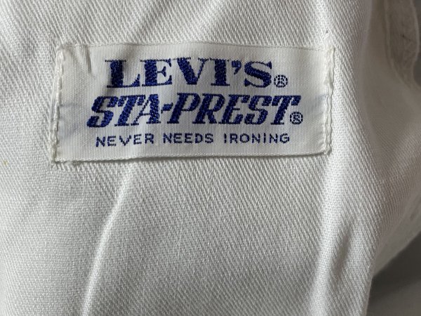 デットストックですが汚れ有 70s 名作 ビンテージ 黒タグ Levi’s リーバイス STA-PREST 646-4451 スタプレ パンツ フレア ランチャー Ｗ27_画像6