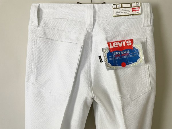 デットストックですが汚れ有 70s 名作 ビンテージ 黒タグ Levi’s リーバイス STA-PREST 646-4451 スタプレ パンツ フレア ランチャー Ｗ27_画像4