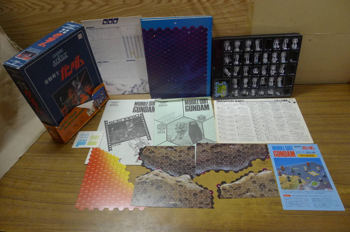 LL417 BANDAI 機動戦士ガンダム GAME for ADULT SFG-19 当時物 昭和レトロ ボードゲーム シミュレーションゲーム/80