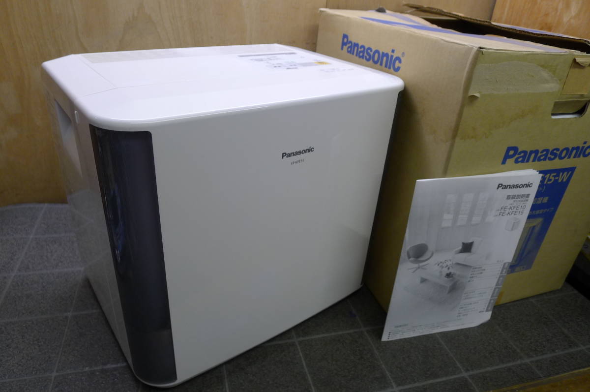 LL372 Panasonic/パナソニック 気化式加湿器 FE-KFE15 木造17畳 プレハブ洋室28畳 大容量 大型 業務用 オフィス 事務 動確OK★引取OK/160_画像1