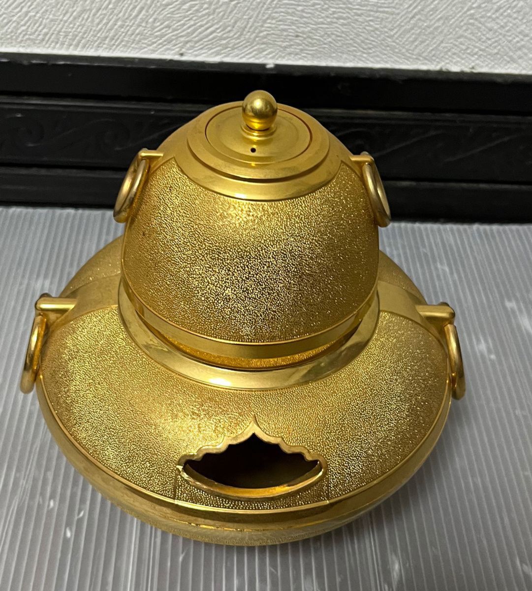 24kgp 香炉　仏壇　お香　 ゴールド 