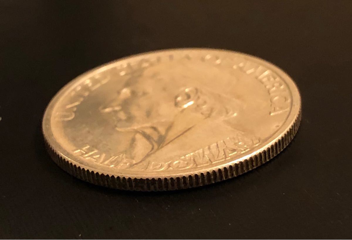  原文:アメリカ銀貨 1937 ダニエル ブーン ハーフダラー 12.5g