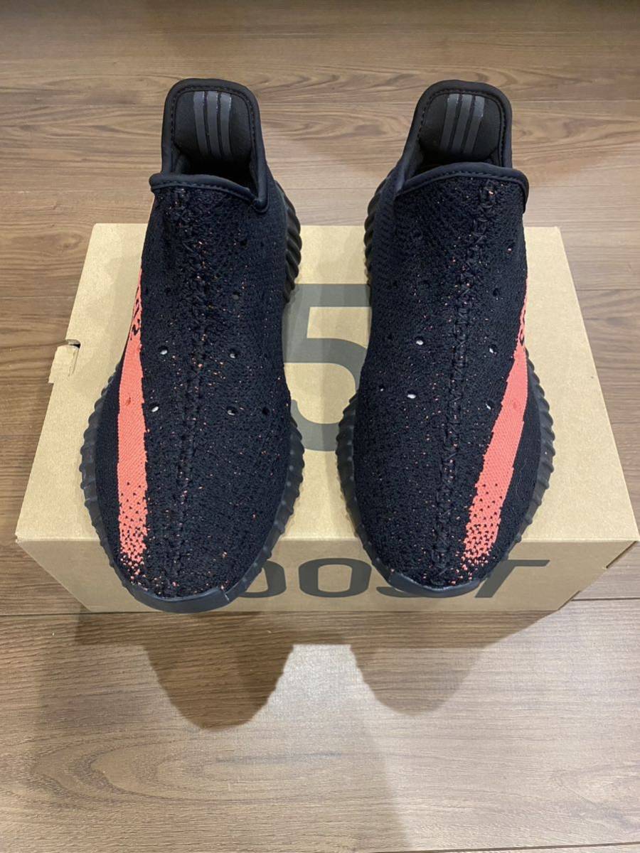 adidas YEEZY Boost 350 V2 Core Black/Red(2022) 28cm BY9612 未使用