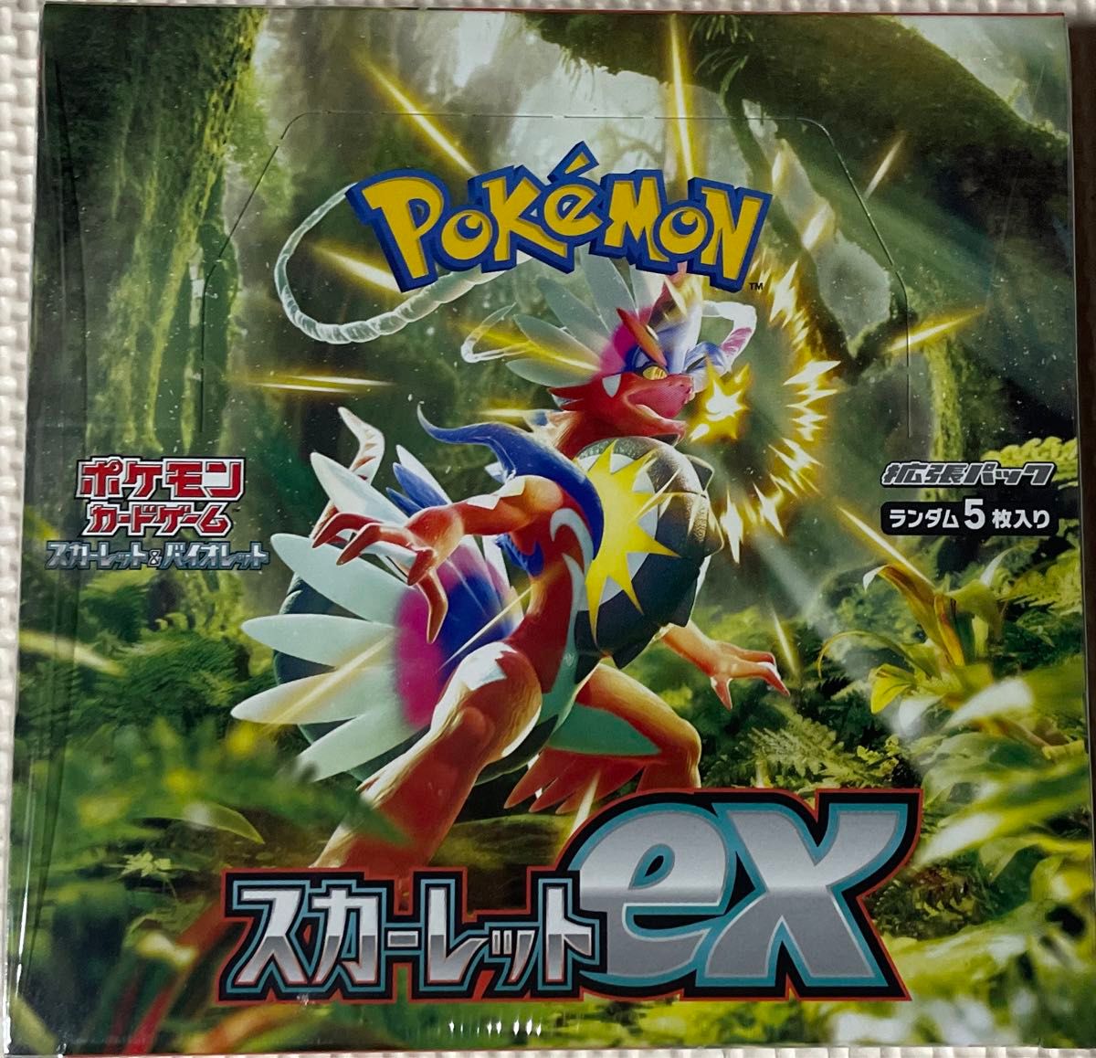 新品未開封　ポケモンカードゲームスカーレット ex 1BOX シュリンク付き　ポケカ　ポケモンセンター購入品